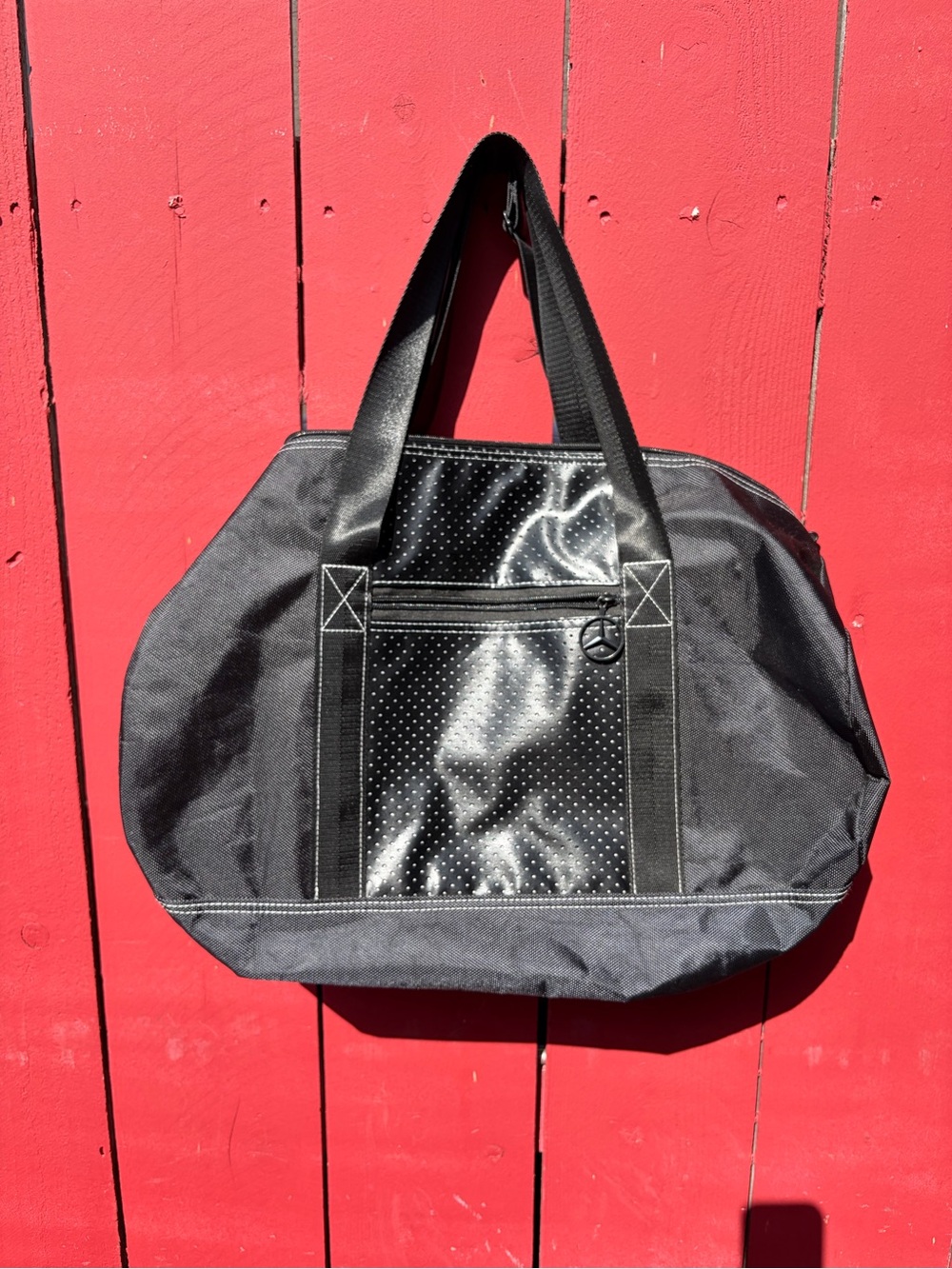 Mercedes Benz Black Mid size Weekender Duffle Bag